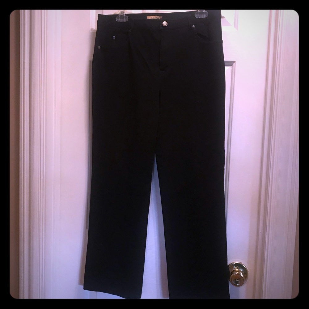 Peck & Peck black stretch jeans